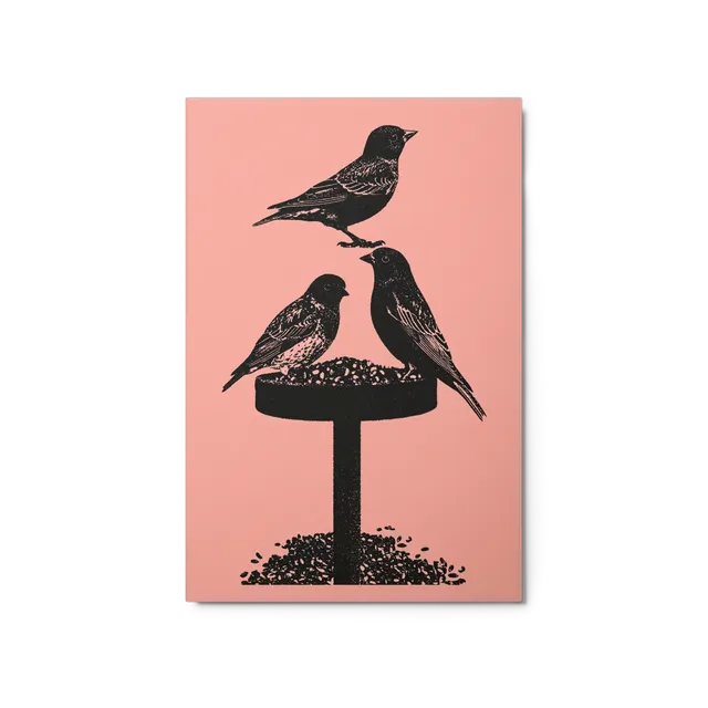 Birds at the Feeder | Art Print