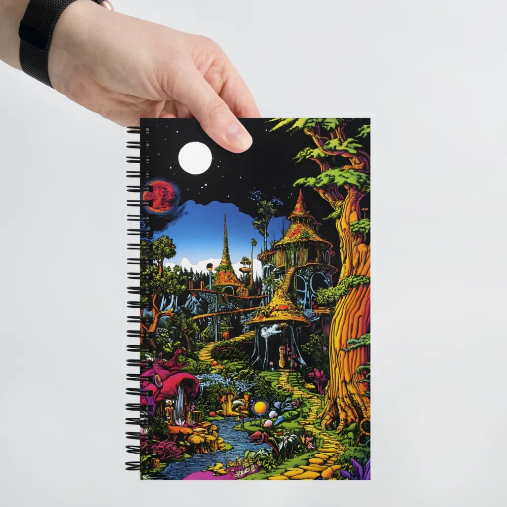 Psychedelic Fantasy Realm 
 Spiral Notebook | 140 pages