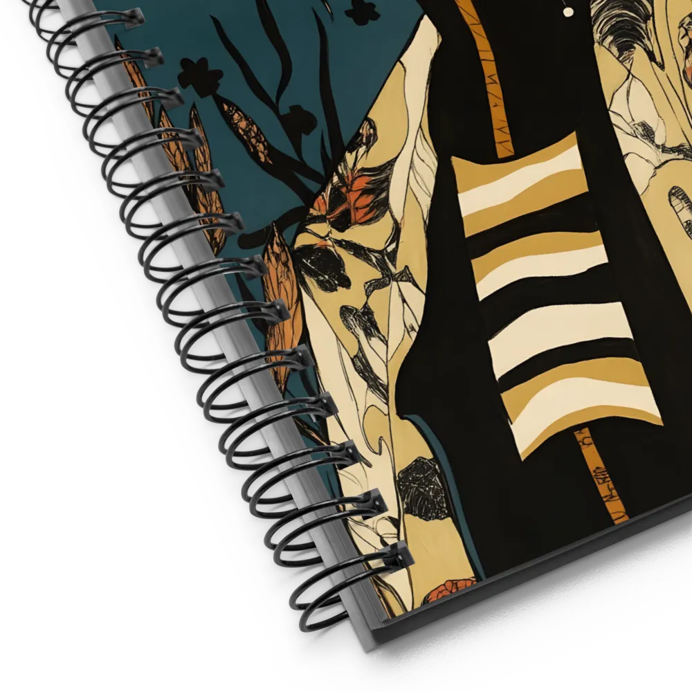 Art Nouveau Woman 
 Spiral Notebook | 140 pages