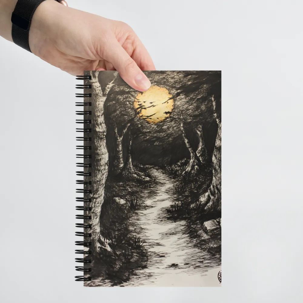 Whispers of the Moonlit Forest 
 Spiral Notebook | 140 pages