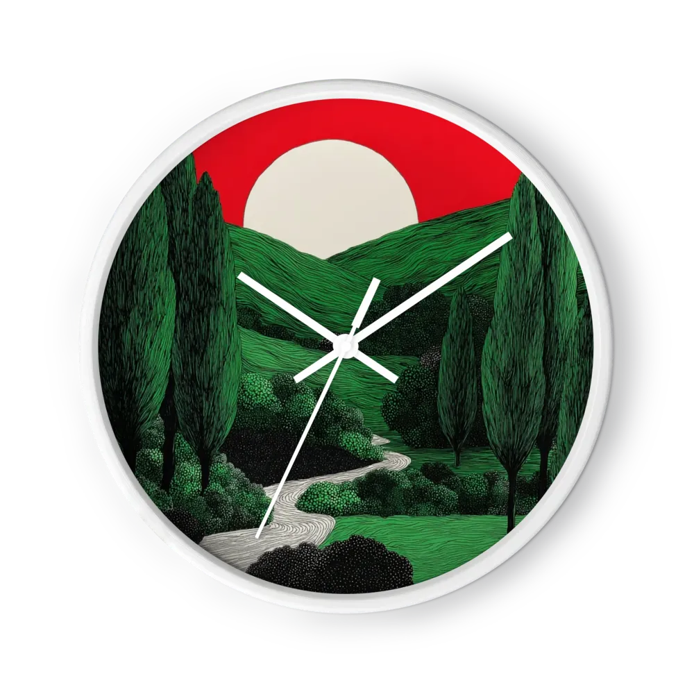 Crimson Sky and Cypress Hills | Wall Clock