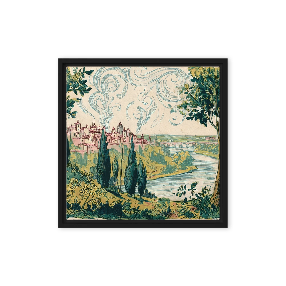 Swirling River Valley | Art Print