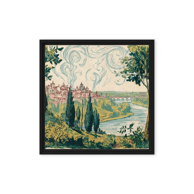 Swirling River Valley | Art Print