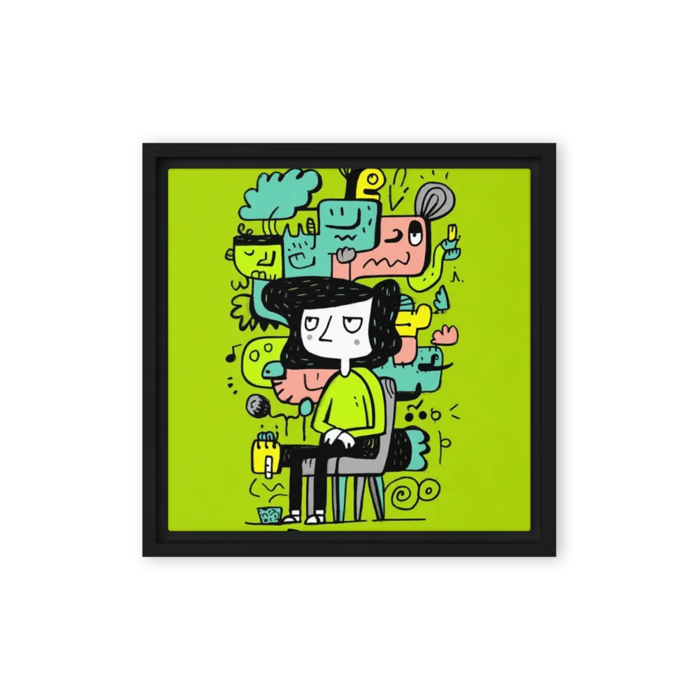 Mind Over Monsters 
 Canvas | 8″x 8″
