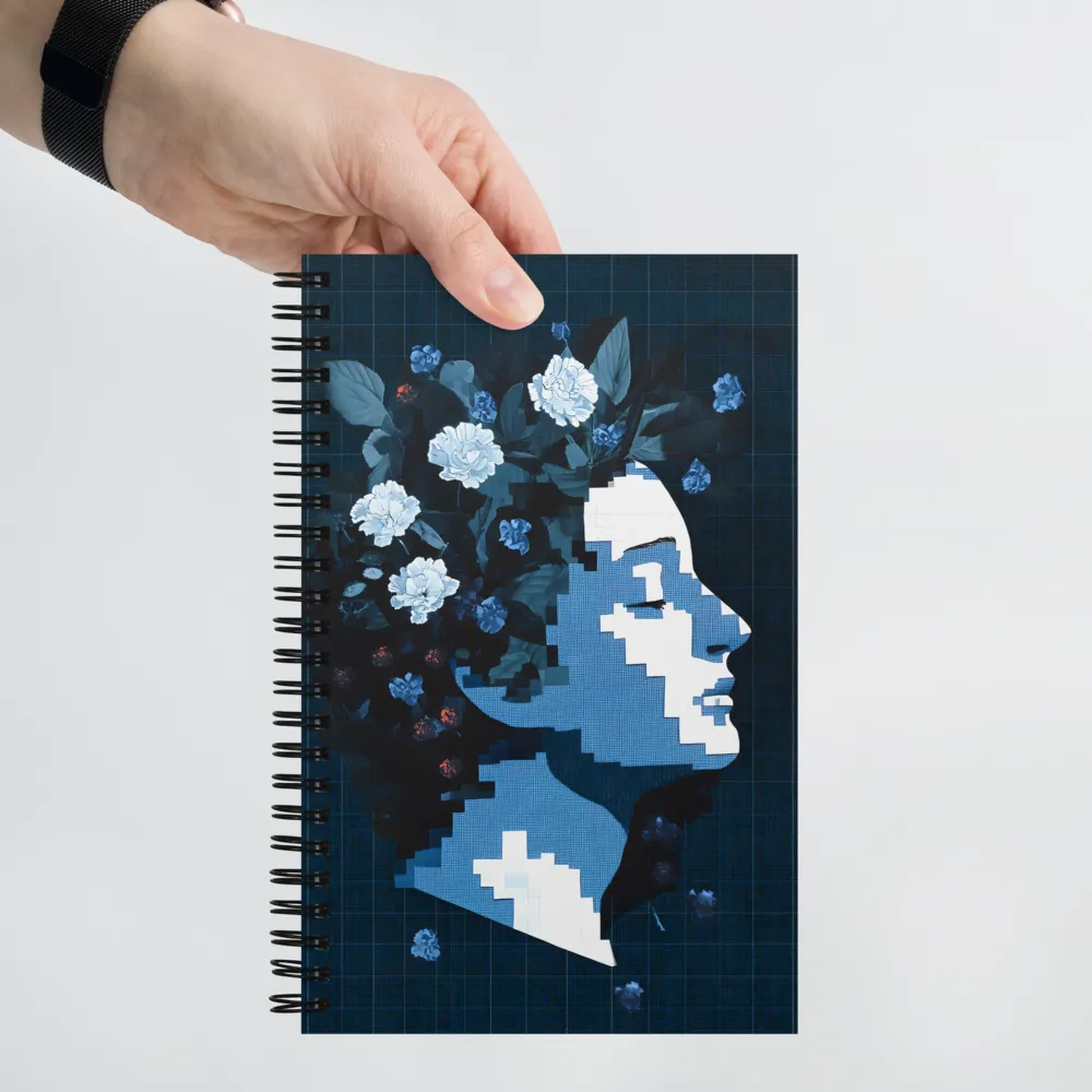 Digital Bloom Portrait 
 Spiral Notebook | 140 pages