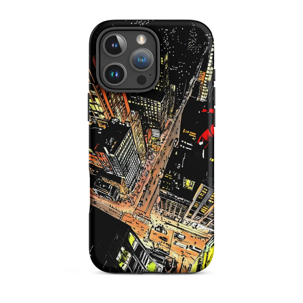 Night Cityscape Aerial View | Phone Case