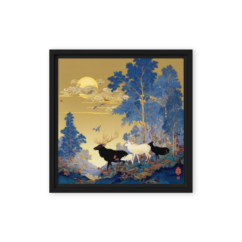Deer in Golden Forest