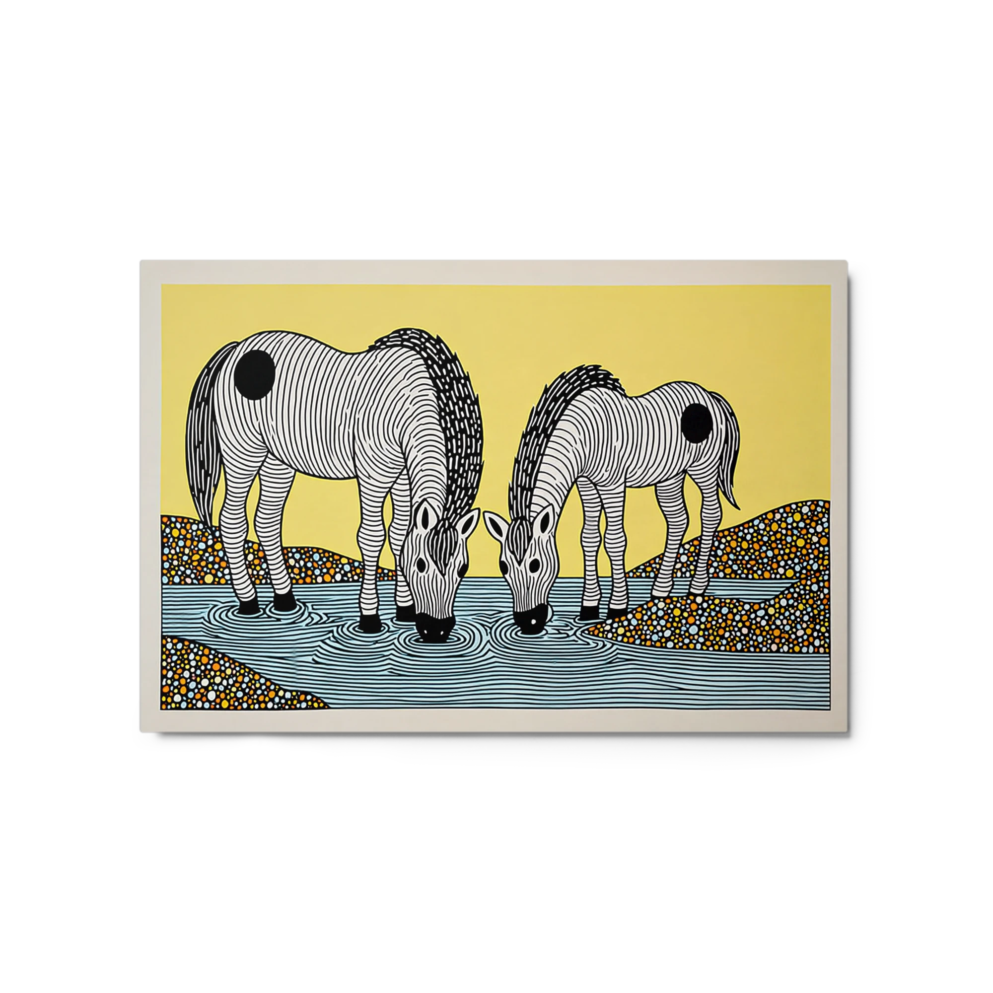 Zebras at the Waterhole