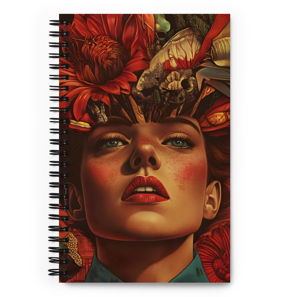 Floral Mind Bloom 
 Spiral Notebook | 140 pages