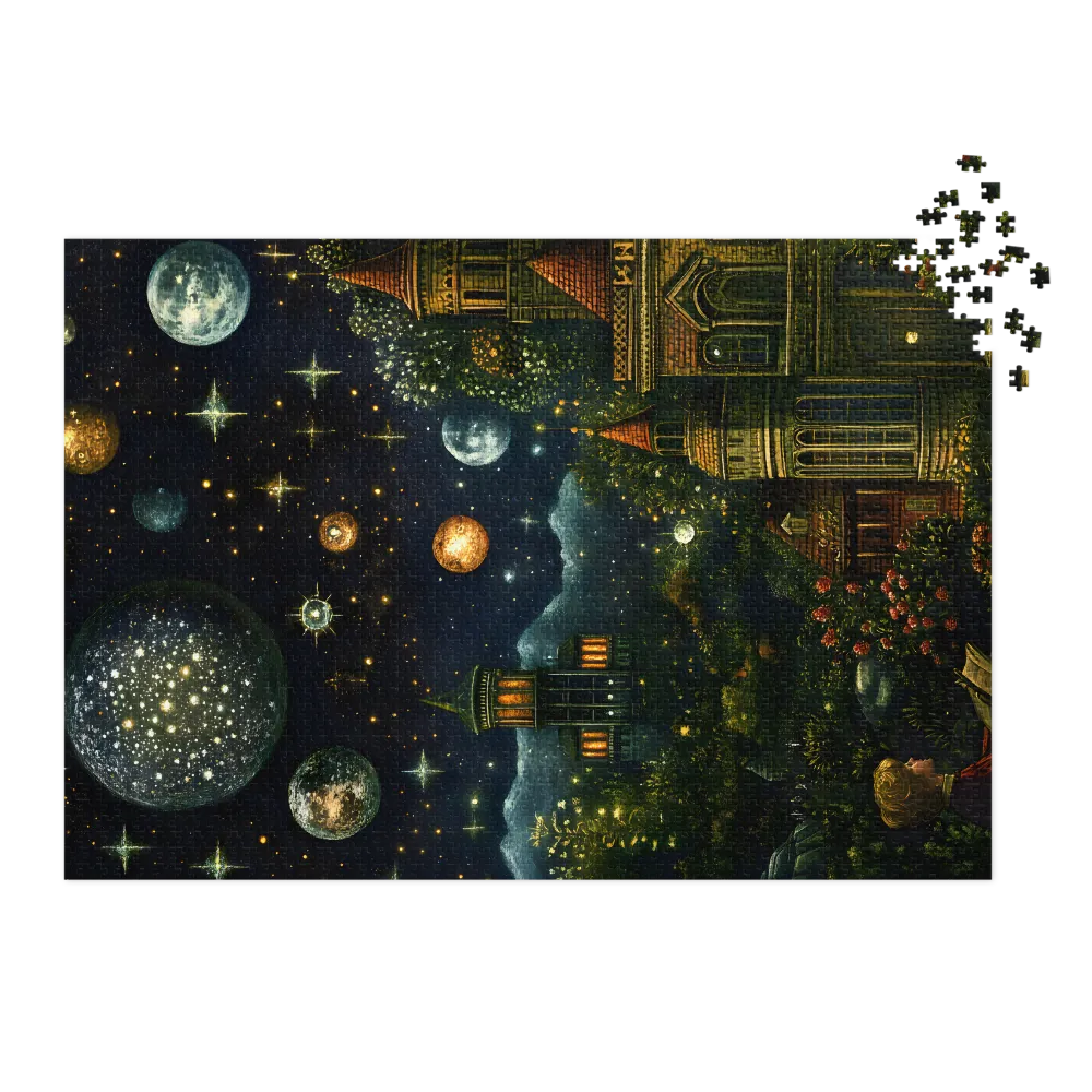 Sonho de Jardim Celestial 
 Puzzle em caixa de metal