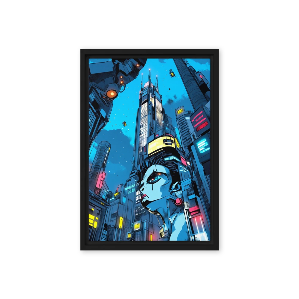 Neon Future Gaze | Art Print