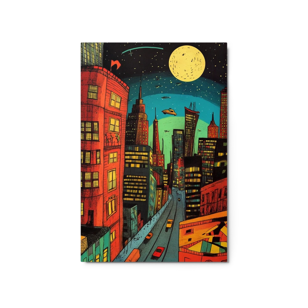 Neon Night City | Art Print