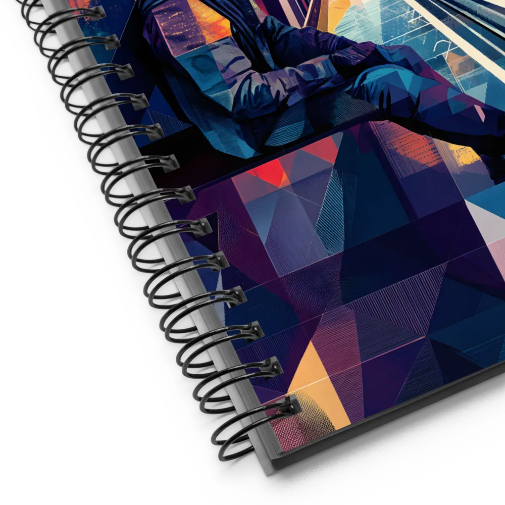 Futuristic Subway Geometry 
 Spiral Notebook | 140 pages
