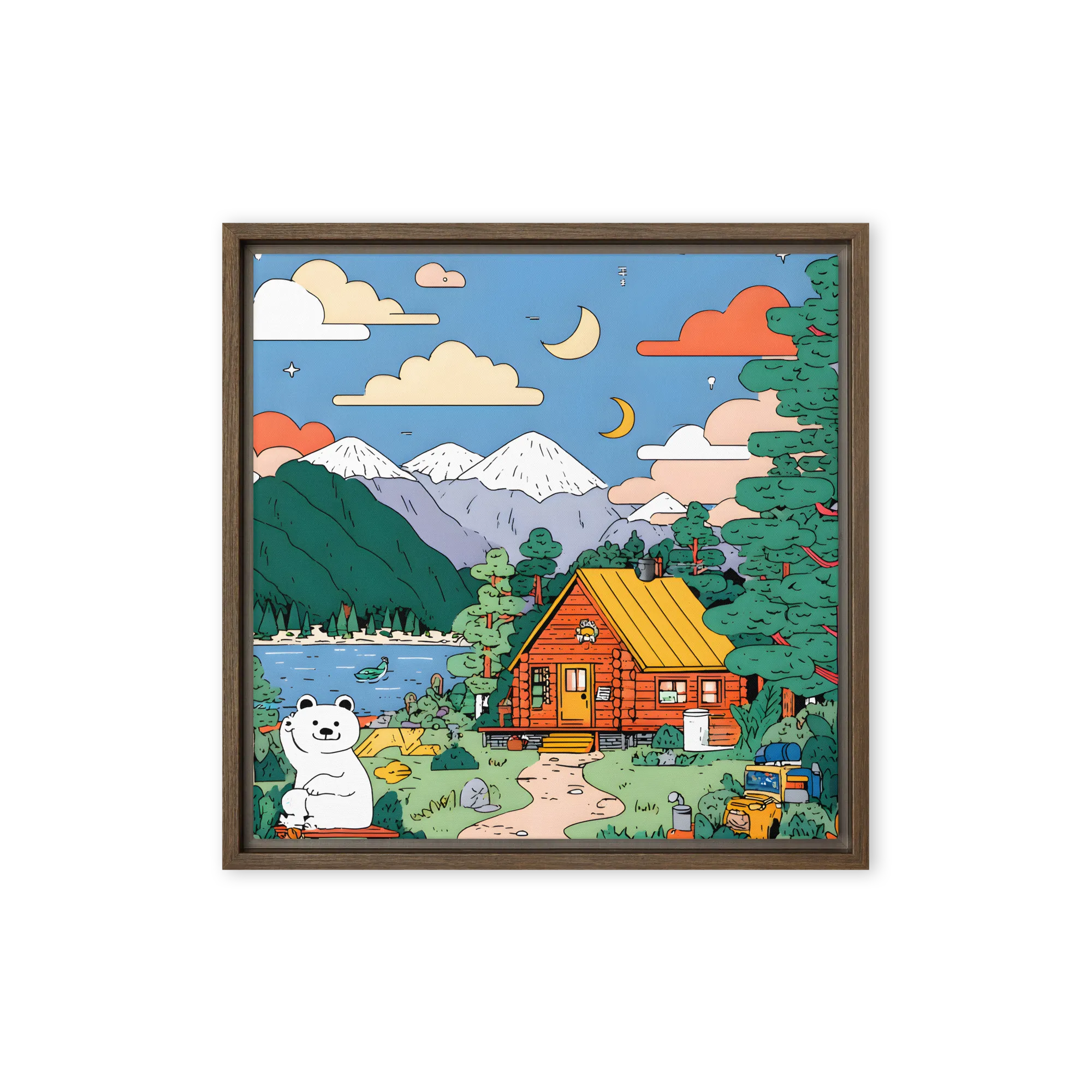 Whimsical Lakeside Cabin Adventure