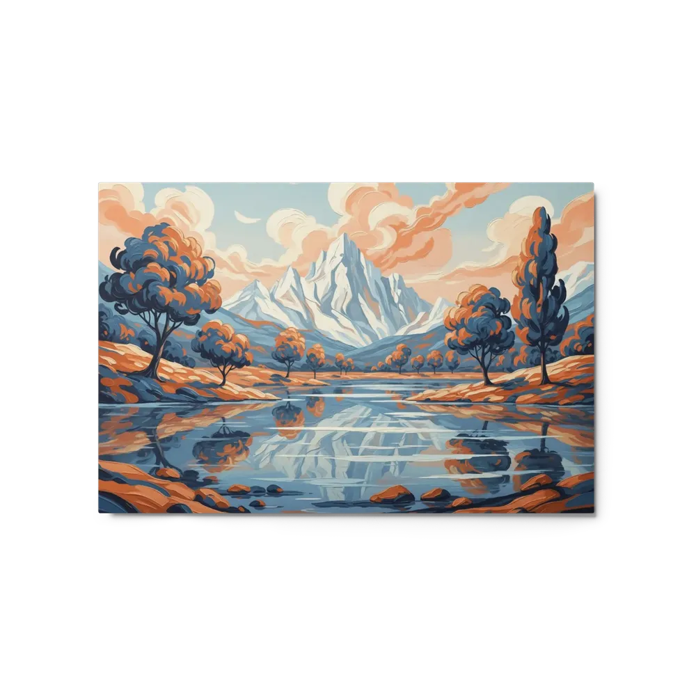 Impressionistic Mountain Lake | Art Print