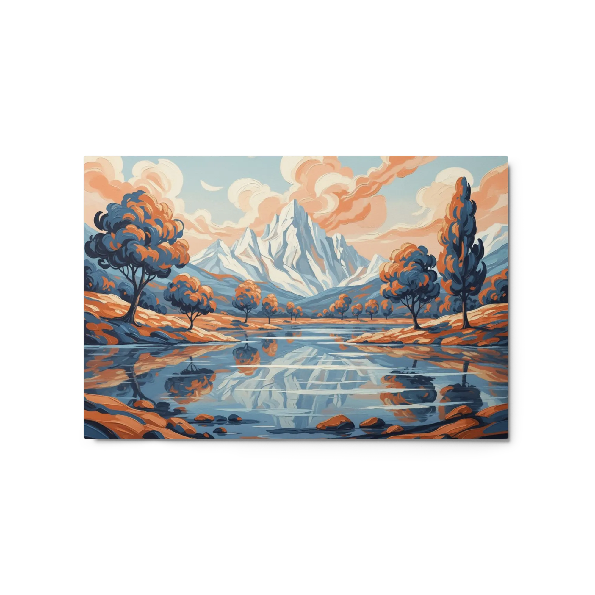 Impressionistic Mountain Lake