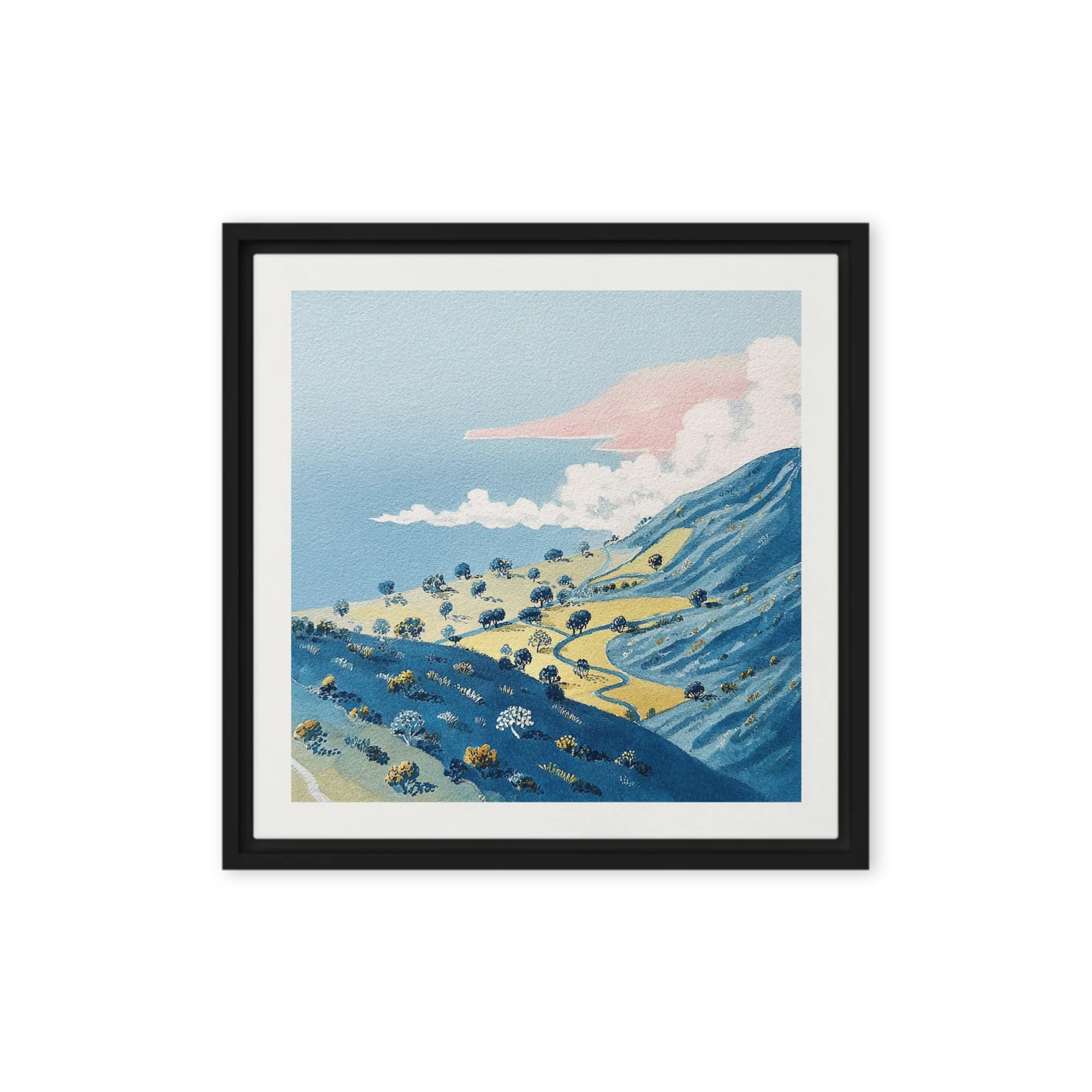 Pastel Hillside at Dusk