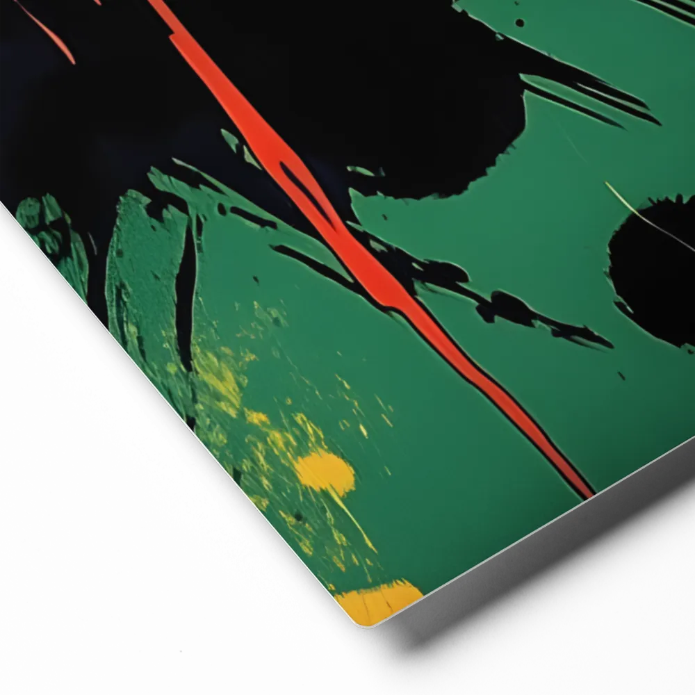 Vibrant Splatter Portrait 
 Canvas with Black Frame