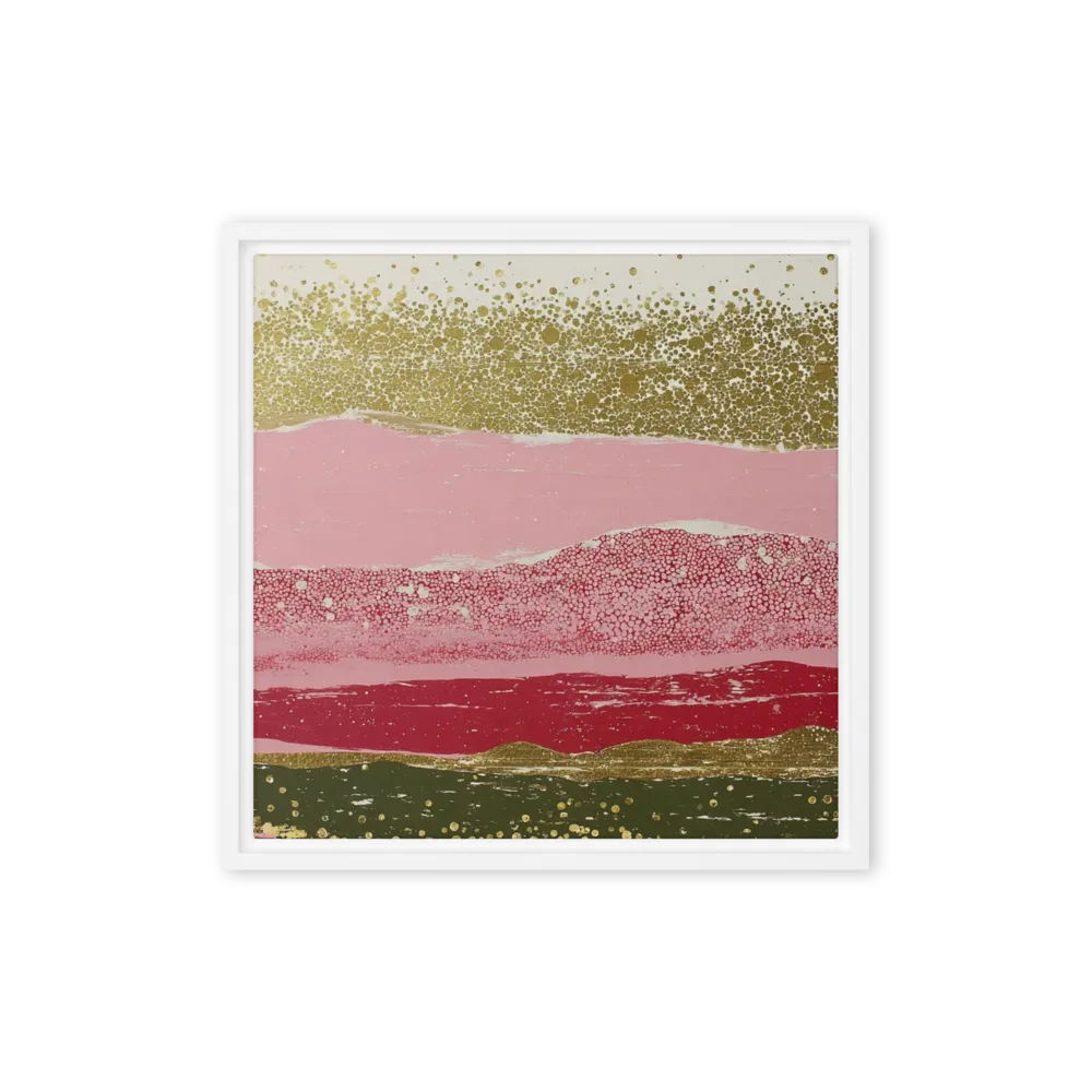 Rose Quartz Valley 
 Poster with Red oak Frame | 16″x 16″