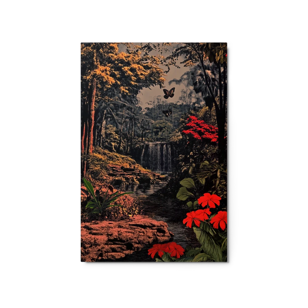 Enchanted Jungle Waterfall | Art Print