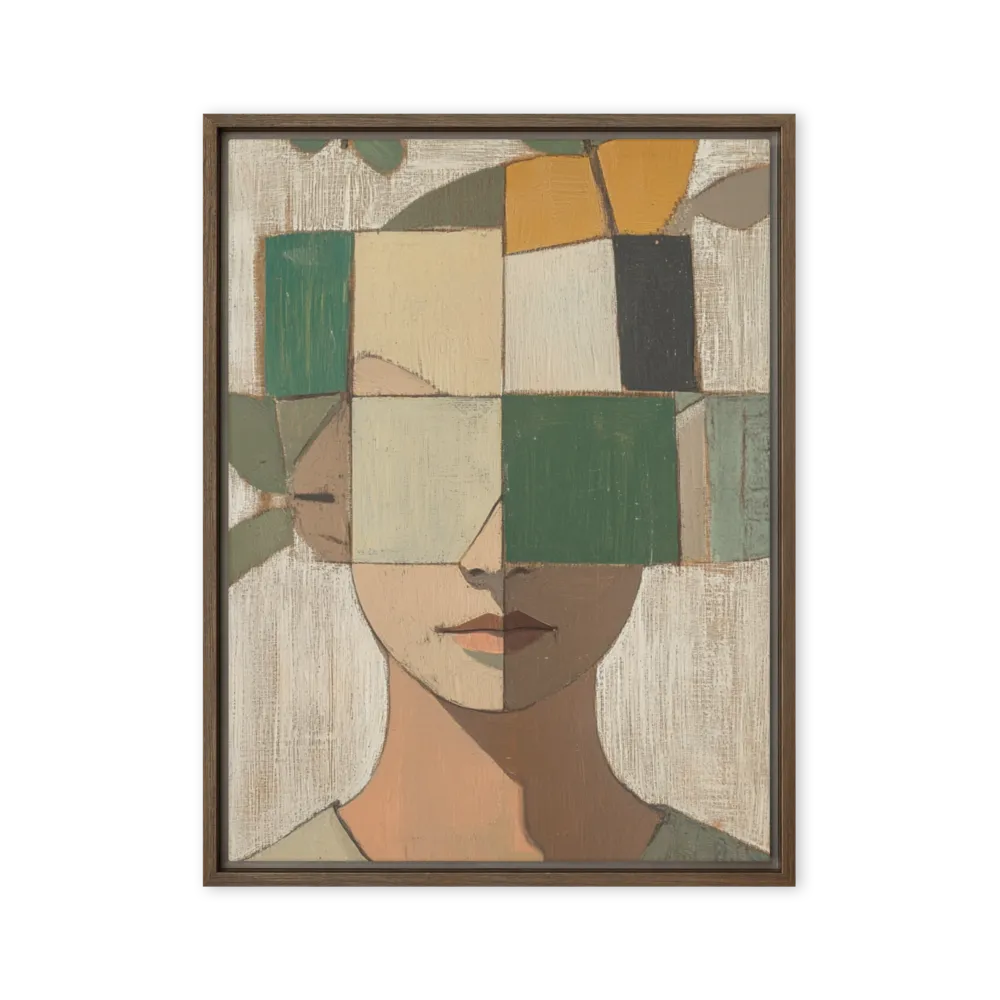 Muted Blockwork Cubism — Interlocking chalky facets