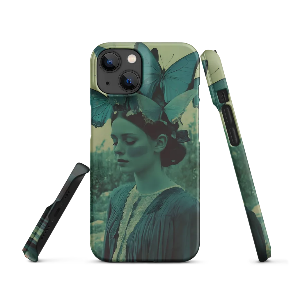 Surreal Woman with Butterfly Headdress | Phone Case