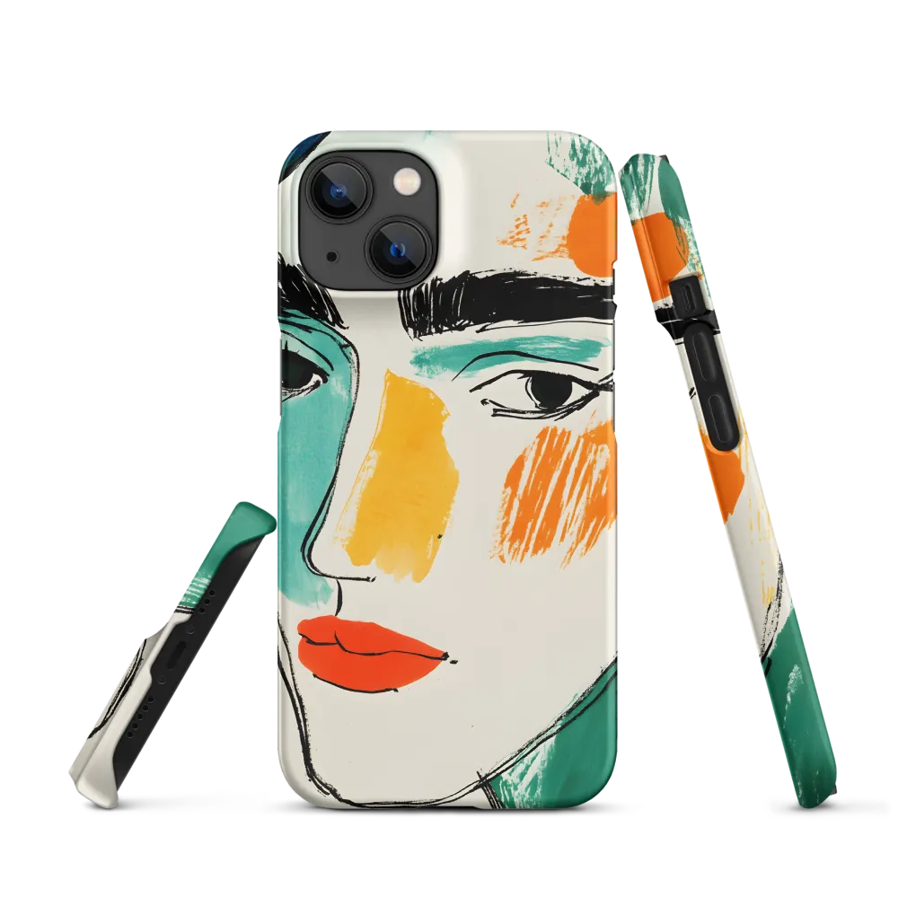 Abstract Portrait in Bold Colors | Phone Case