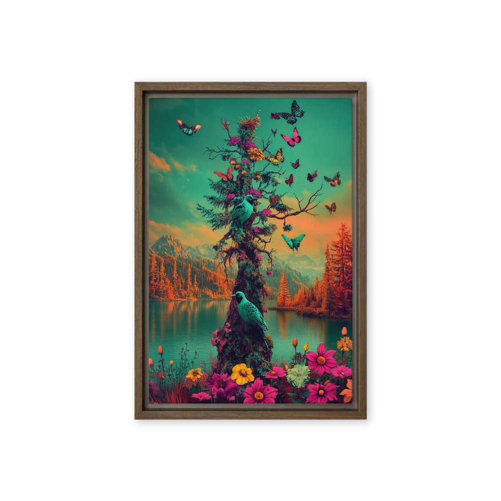 Enchanted Forest with Birds | Art Print