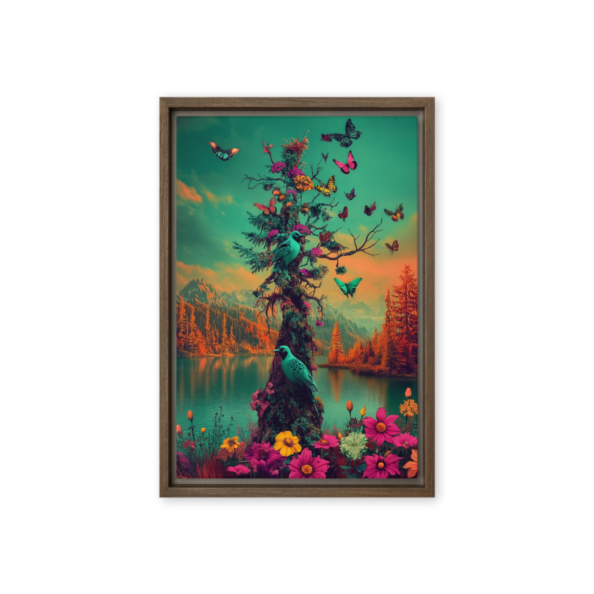 Enchanted Forest with Birds | Art Print