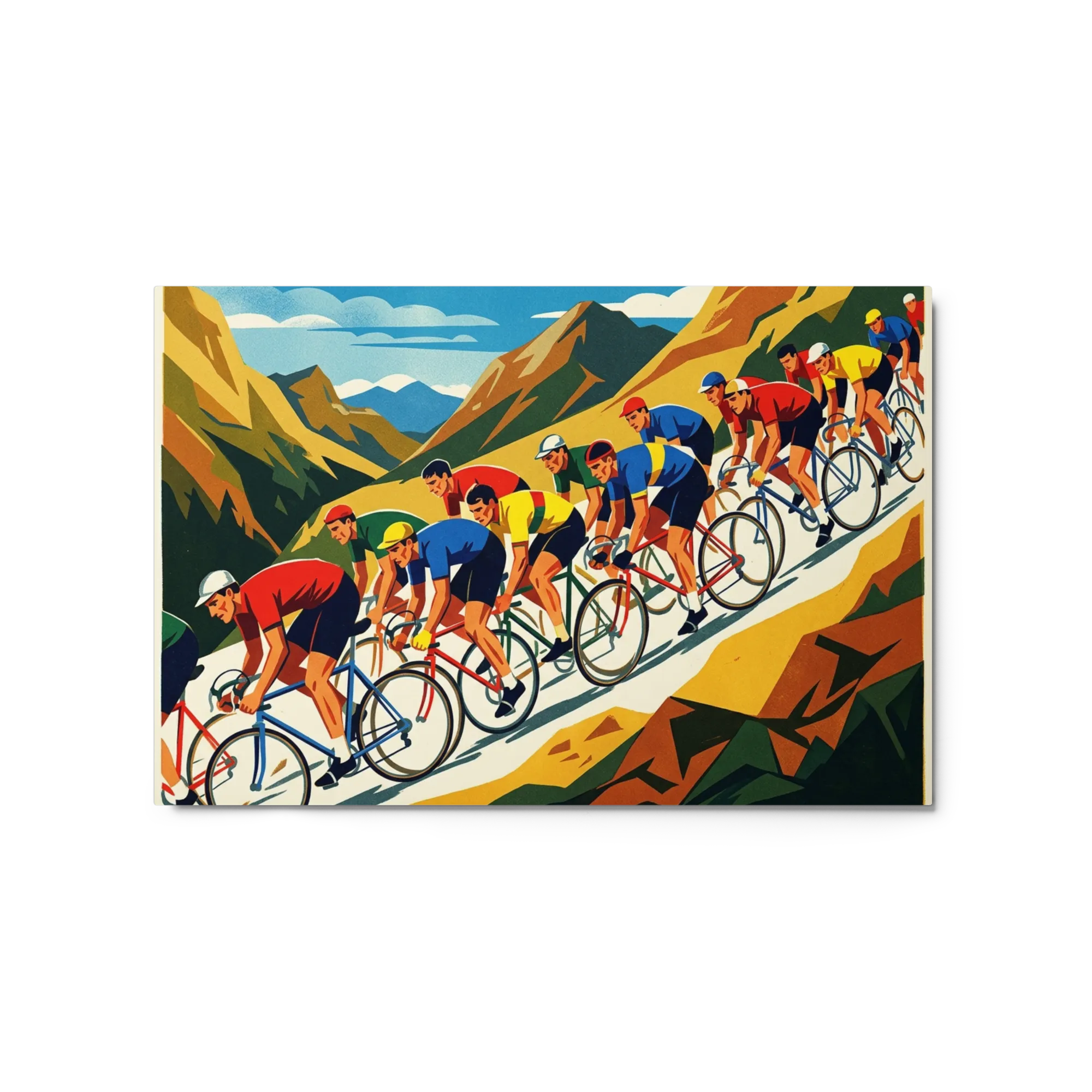 Ascent of the Cyclists 
 Canvas | 18″x 24″