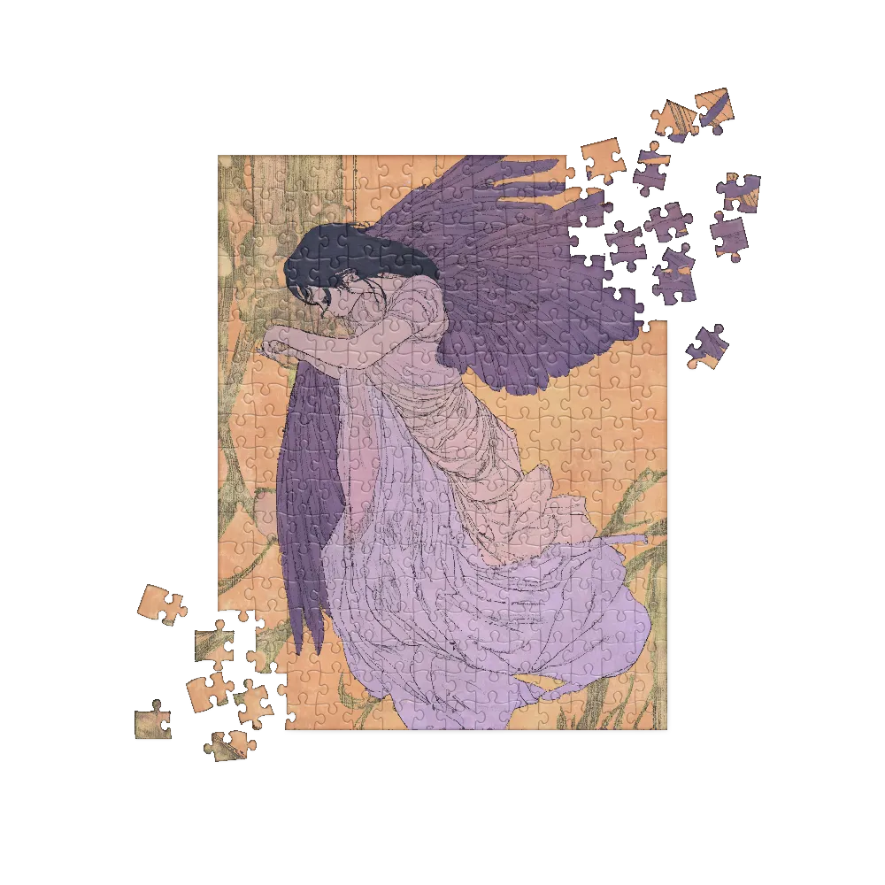 Whispers of a Winged Spirit 
 Jigsaw Puzzle in Tin Box