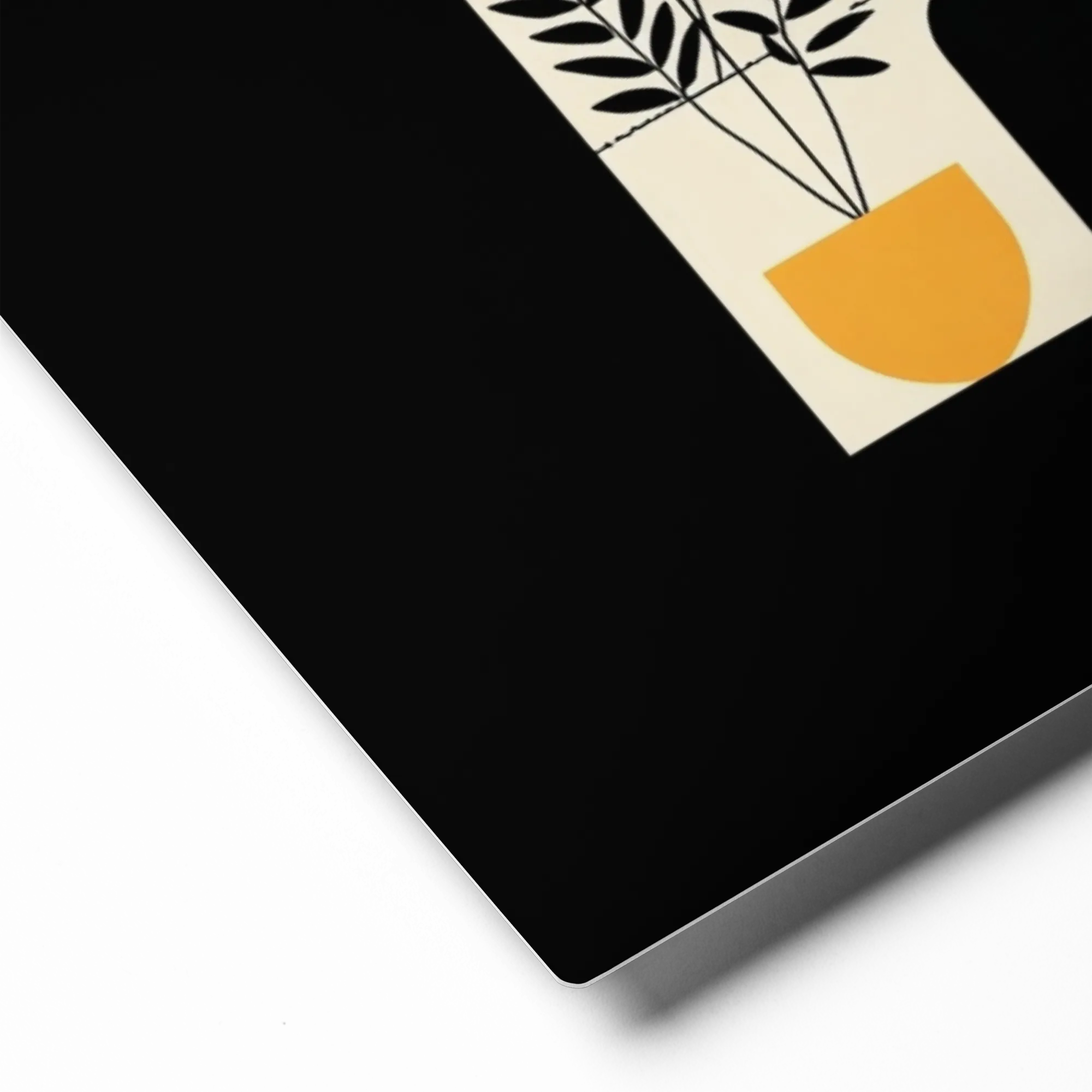 Geometric Wine & Plant | Art Print