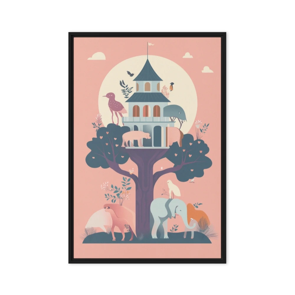 Whimsical Animal Scene