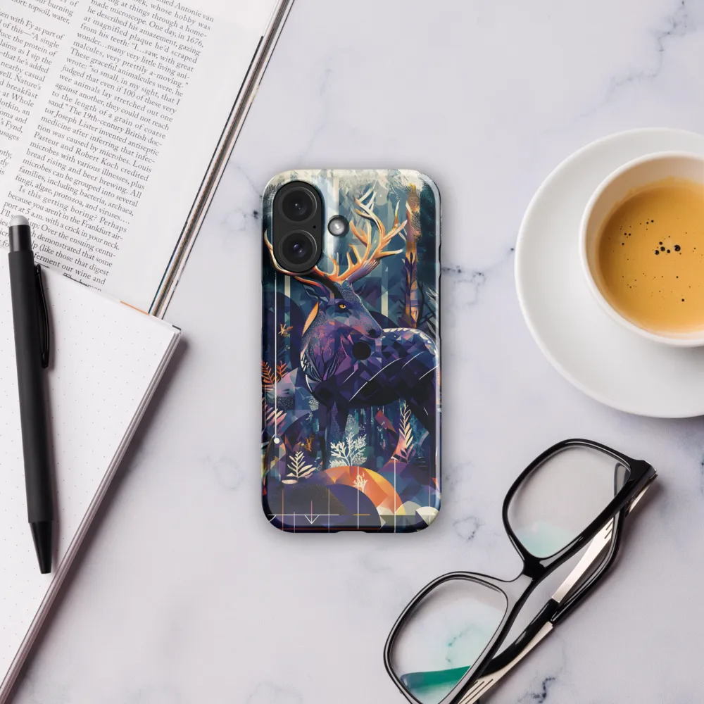 Geometric Forest Stag 
 iPhone 15 Pro | MagSafe® Tough Case