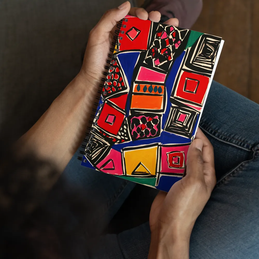 Colorful Geometric Abstraction 
 Spiral Notebook | 140 pages