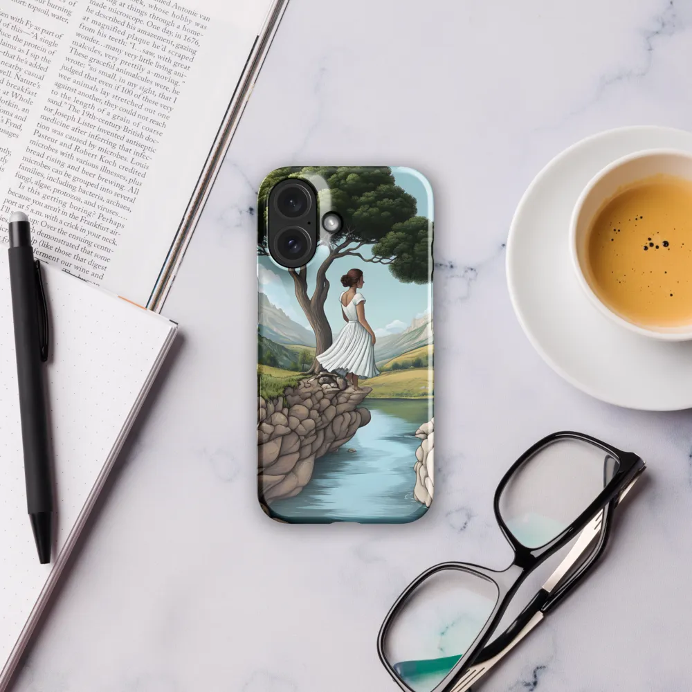 Contemplation on the Cliff 
 iPhone 12 Mini | Snap Case