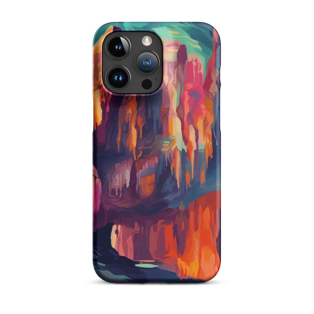 Vibrant Abstract Canyon Landscape | Phone Case