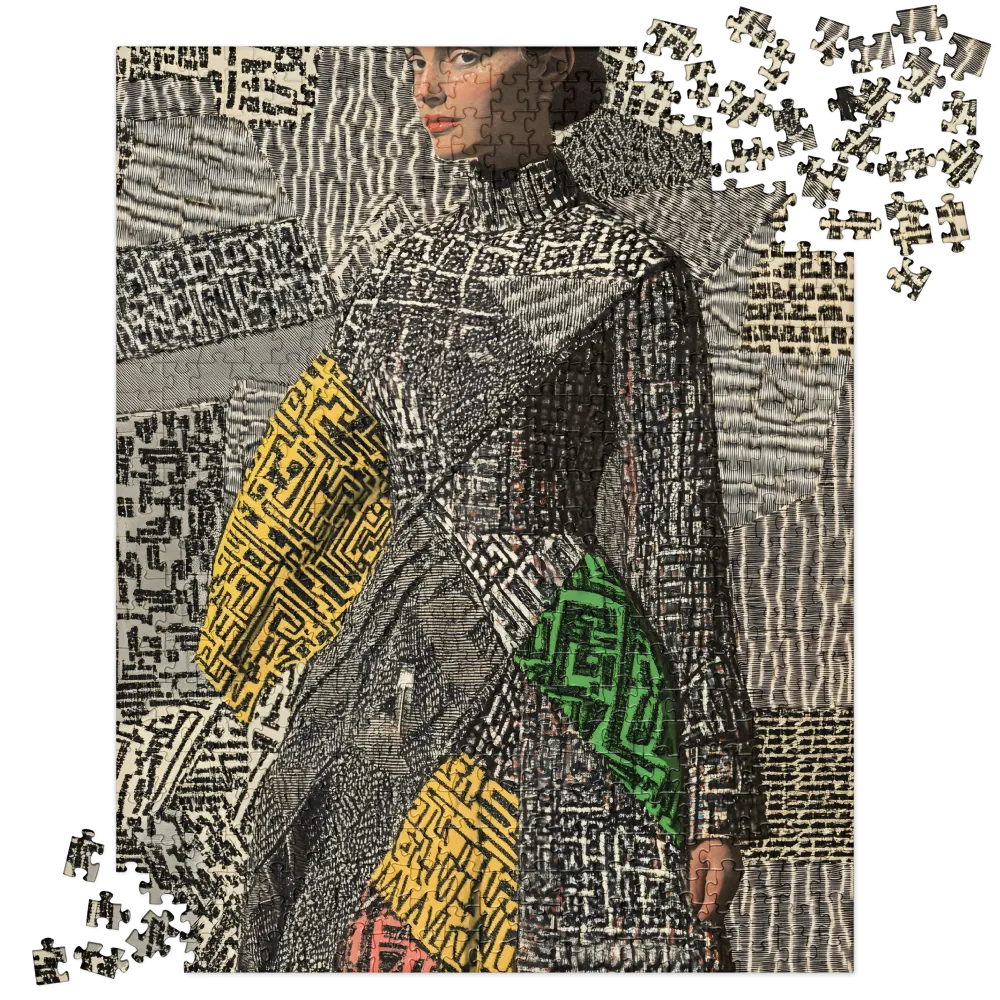 Urban Labyrinth Portrait 
 Jigsaw Puzzle in Tin Box