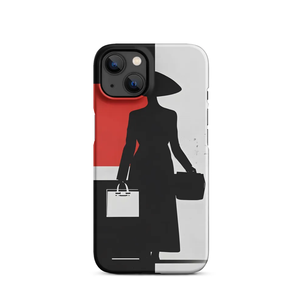 Lady with Shopping Bags | Phone Case