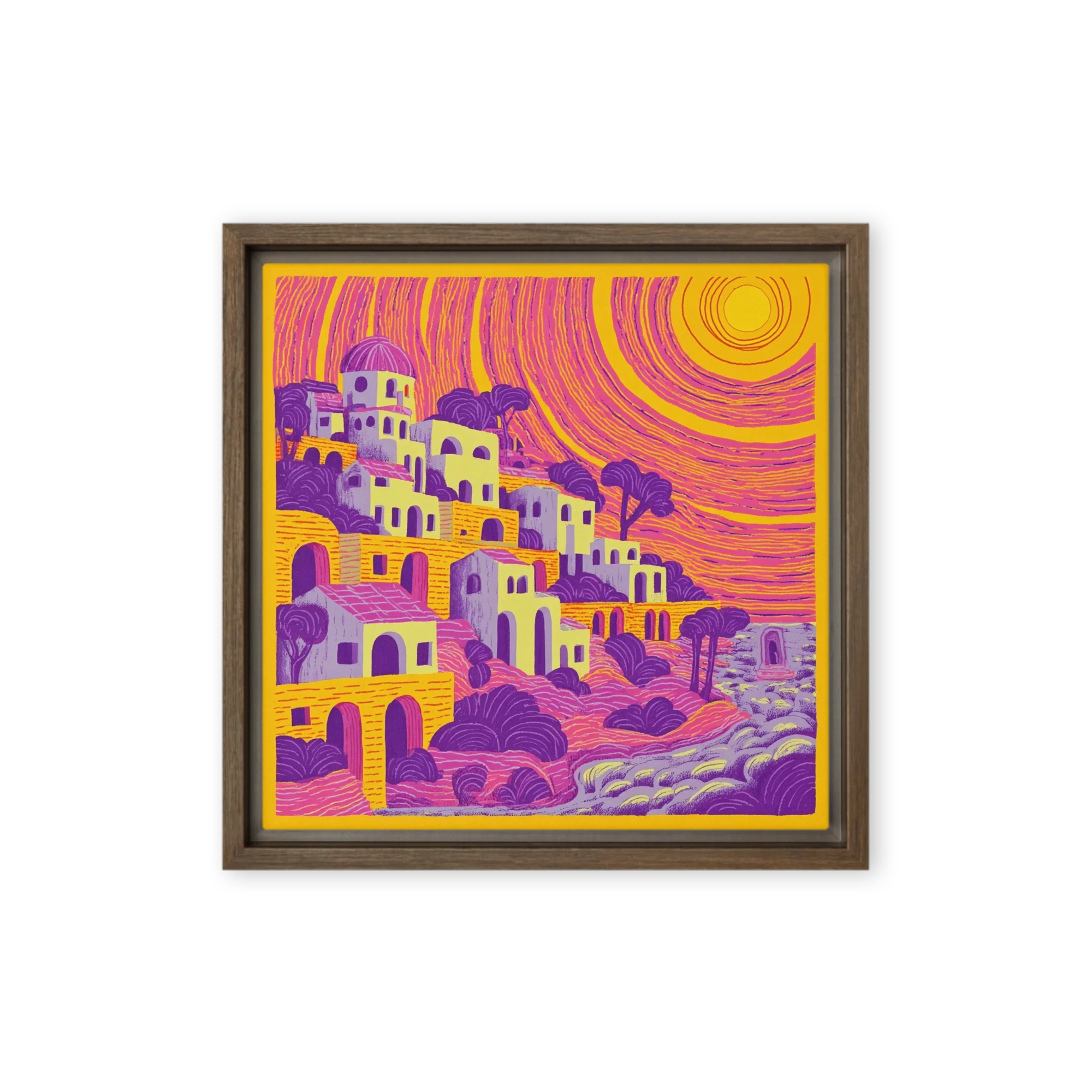 Sunlit Mediterranean Hillside