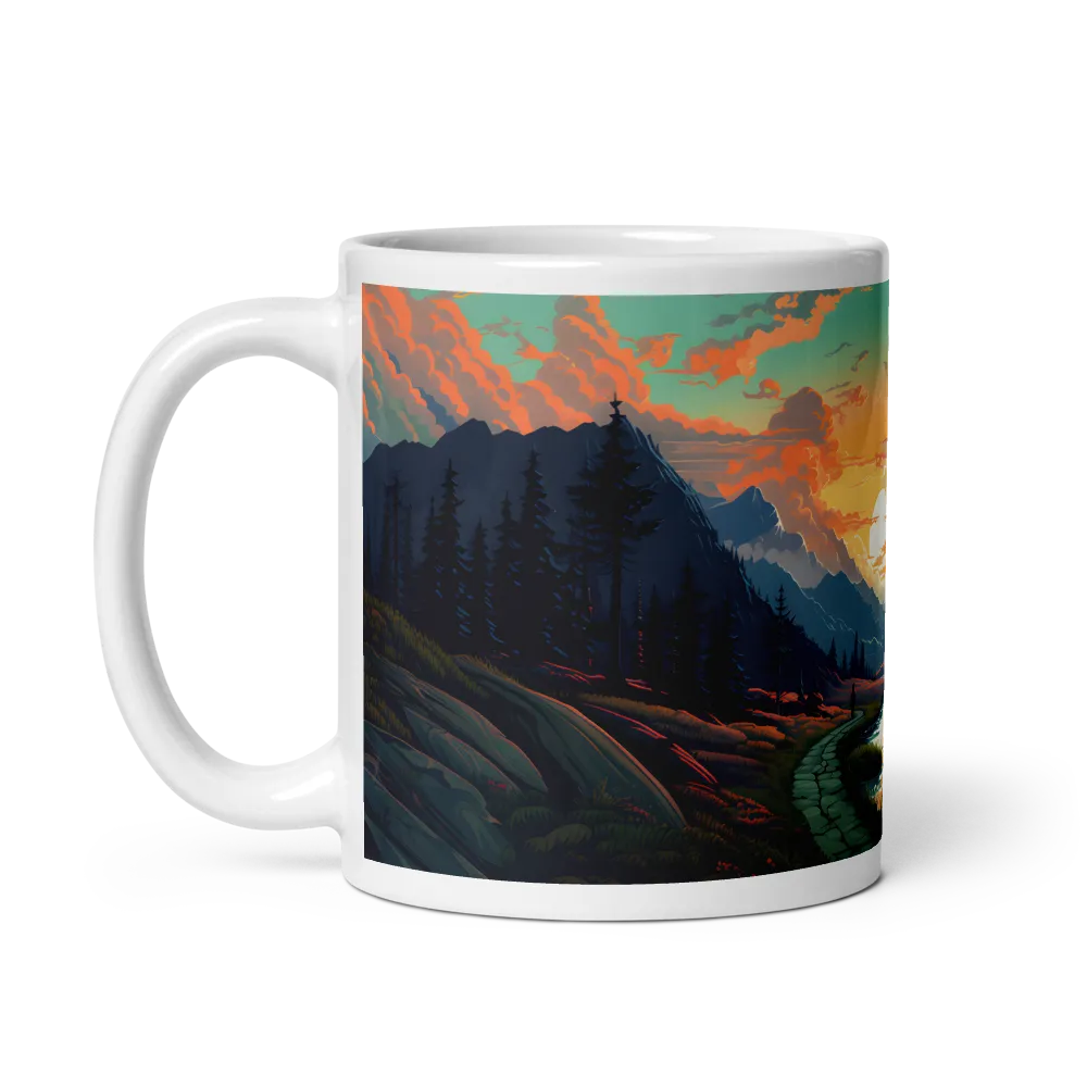 Tranquil Sunset Over the Majestic Mountains