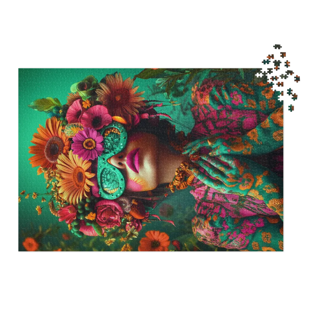 Surreal Floral Portrait of a Woman