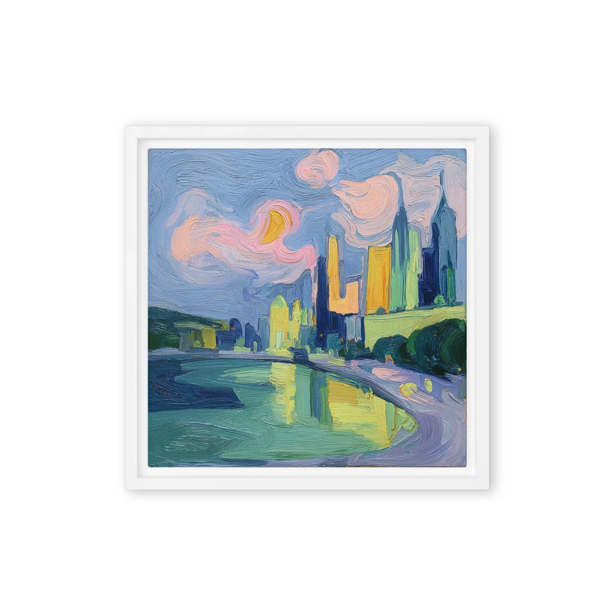 Swirling City Skyline