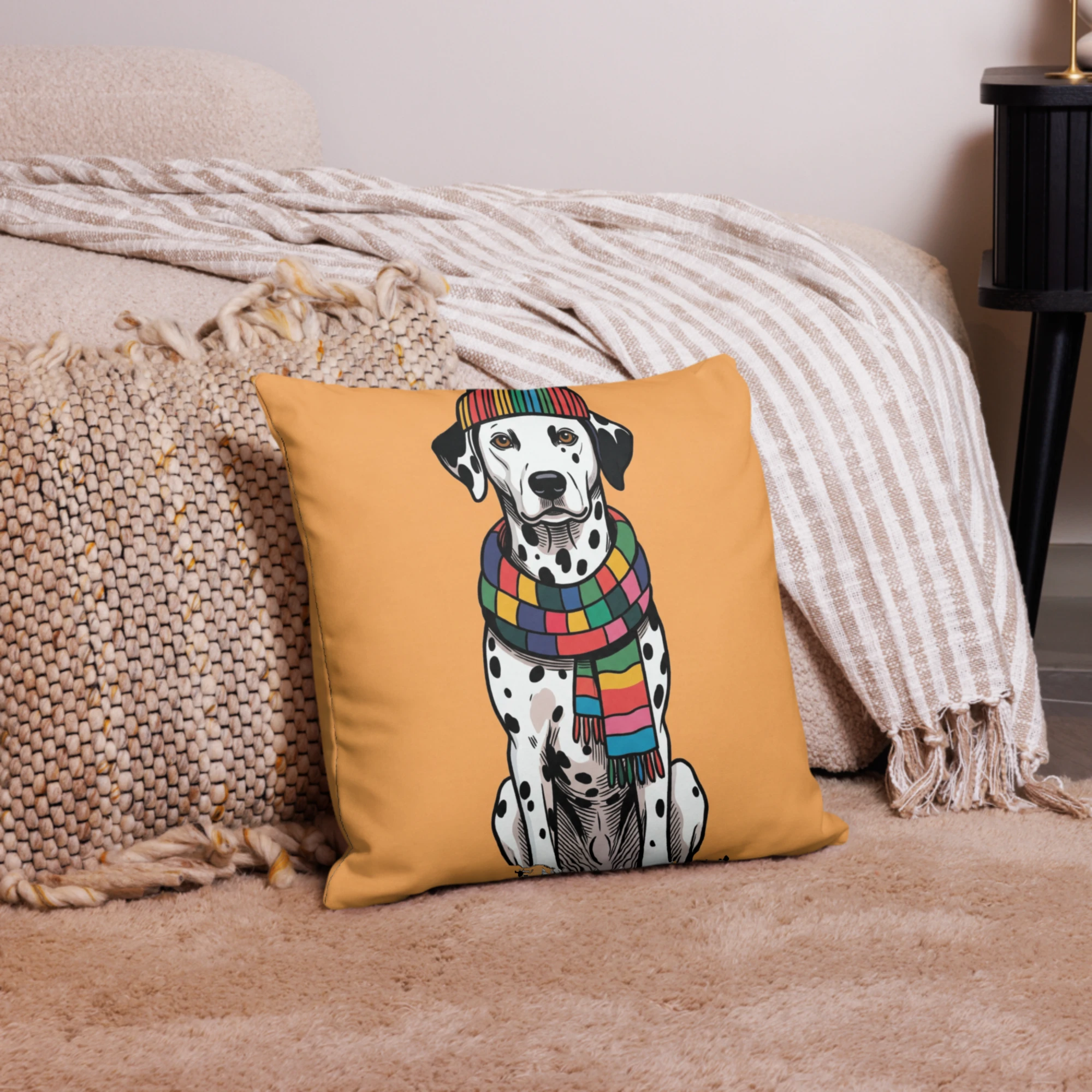Pet Portrait Pillow — Pop Art — Pillow · in setting