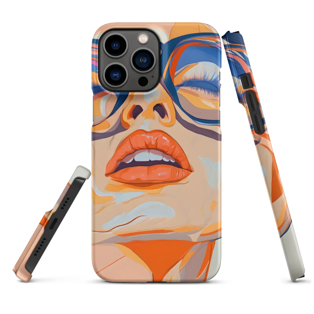 Abstract Portrait of a Woman in Glasses | Phone Case