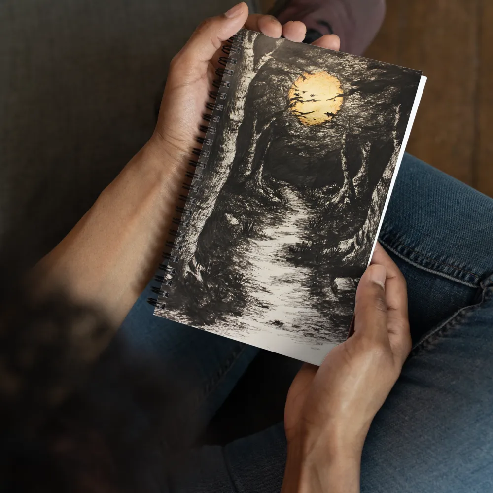 Whispers of the Moonlit Forest 
 Spiral Notebook | 140 pages