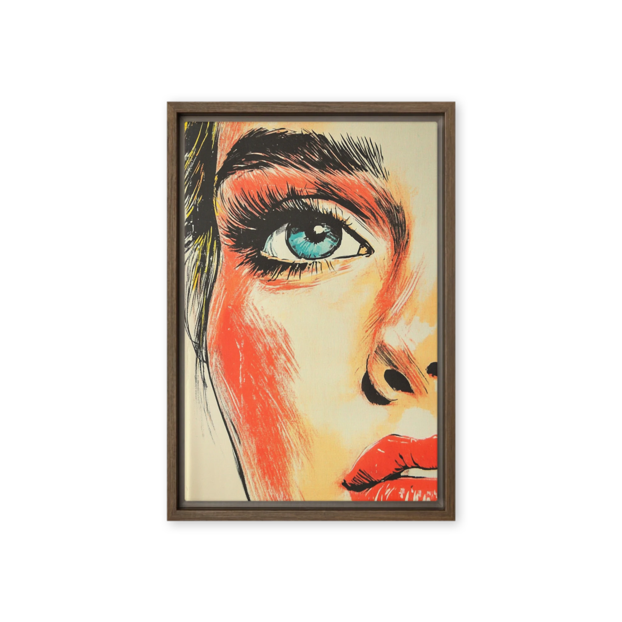 Intense Gaze Pop Art | Art Print