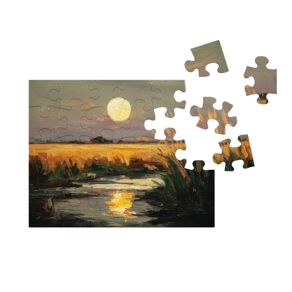 Moonlit Field and Stream | Jigsaw Puzzles