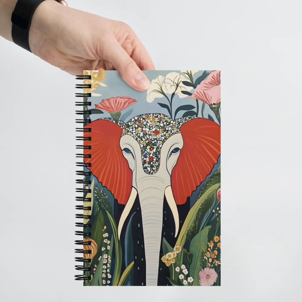 The Mosaic Elephant in the Jungle 
 Spiral Notebook | 140 pages
