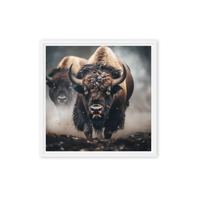 Fierce Bison Stare | Art Print